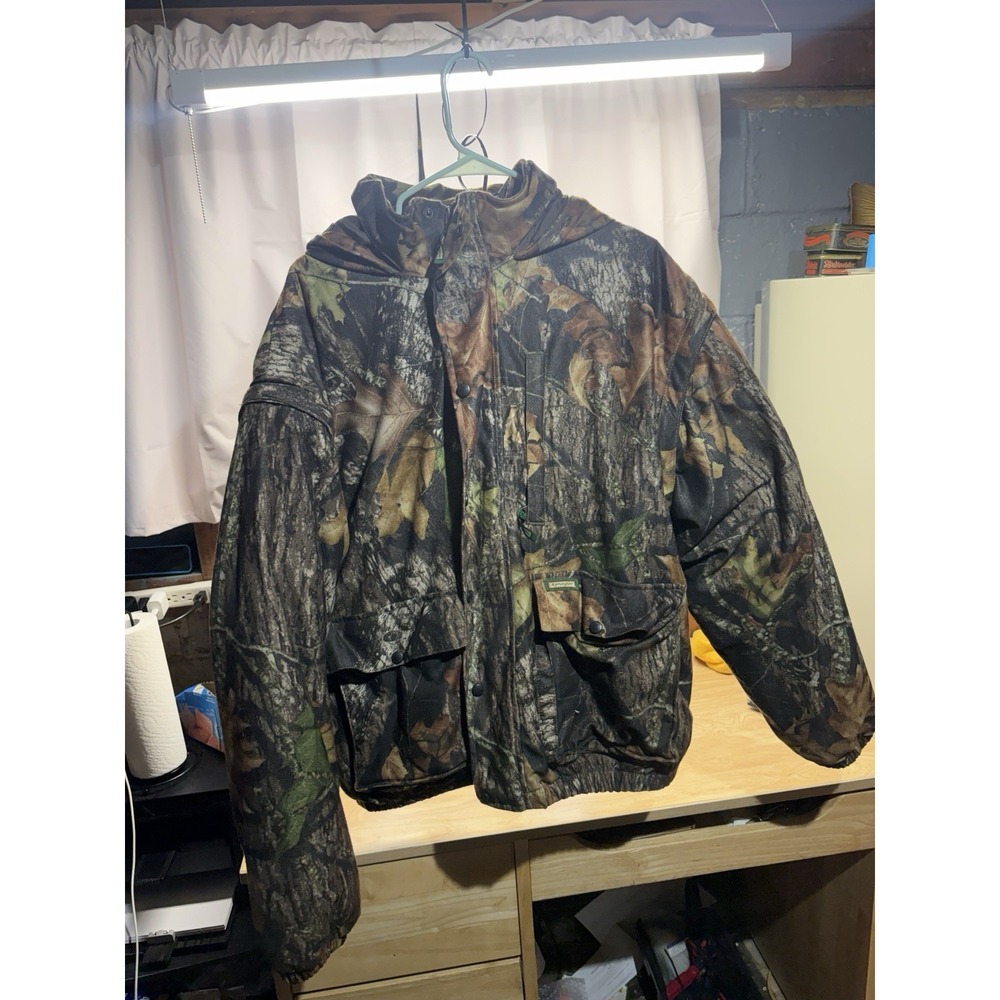 Remington Mens XL Mossy Oak Camo Hooded Hunting Jacket Fleece Lined DI15731BUXL